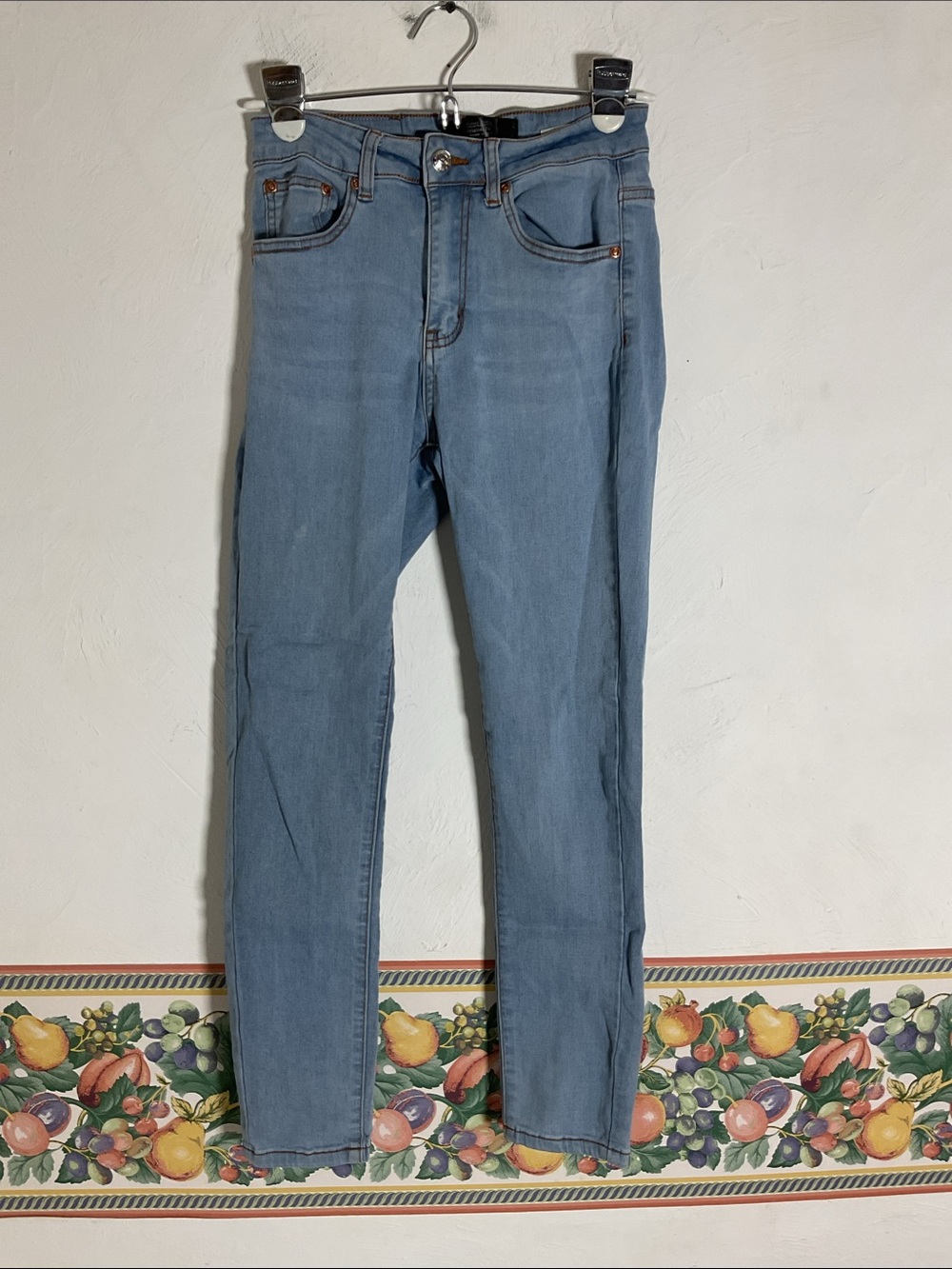 Monkey Ride Jeans Light Wash High Rise Skinny Jeans Size 5/27